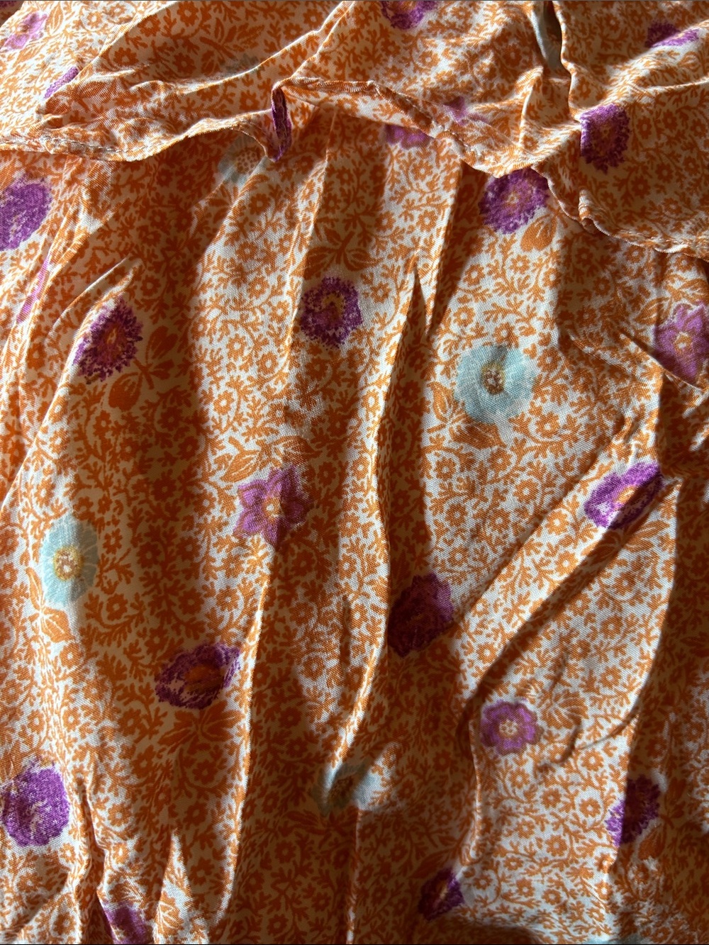 Free People Tried & True Yellow Floral High-Low Maxi Dress - Picture 6 of 6